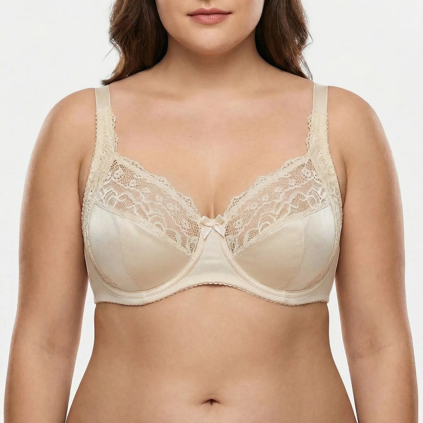 Florielle | Floral Lace Underwire Bra Plus Size