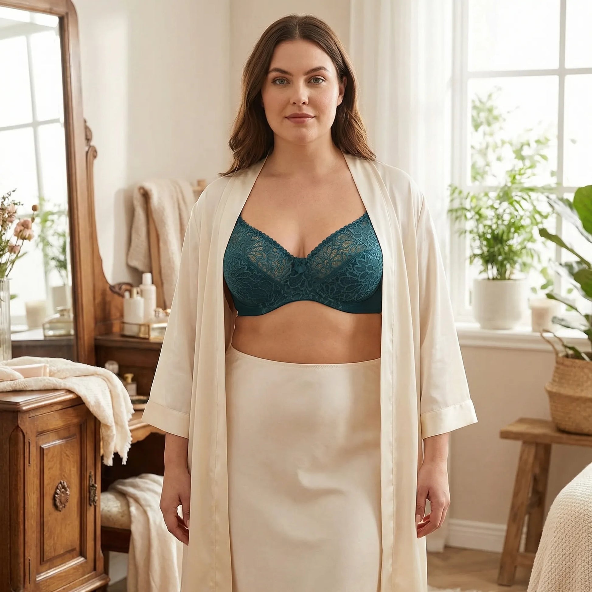 Floriva | Underwire Lace Full-Cup Bra