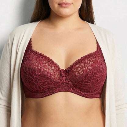Floriva | Underwire Lace Full-Cup Bra
