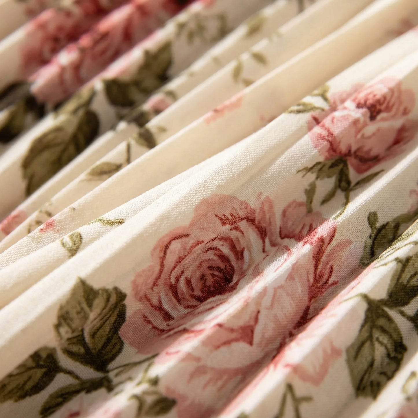 Florvelle - Floral Print Pleated Maxi Dress
