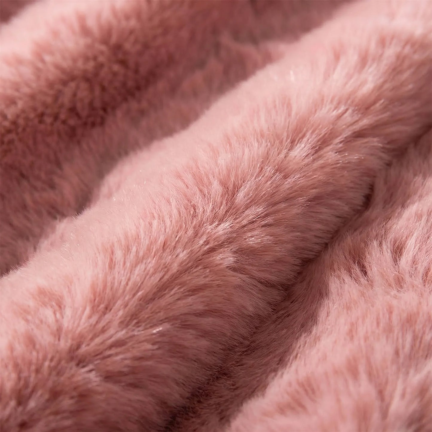 Fluffara - Cropped Open-Front Faux Fur Jacket