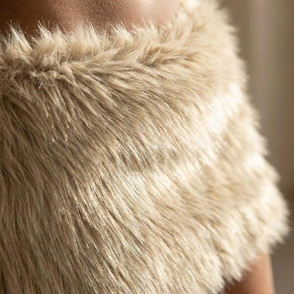 Fluffette | Fluffy Faux-Fur Bodycon Mini Skirt