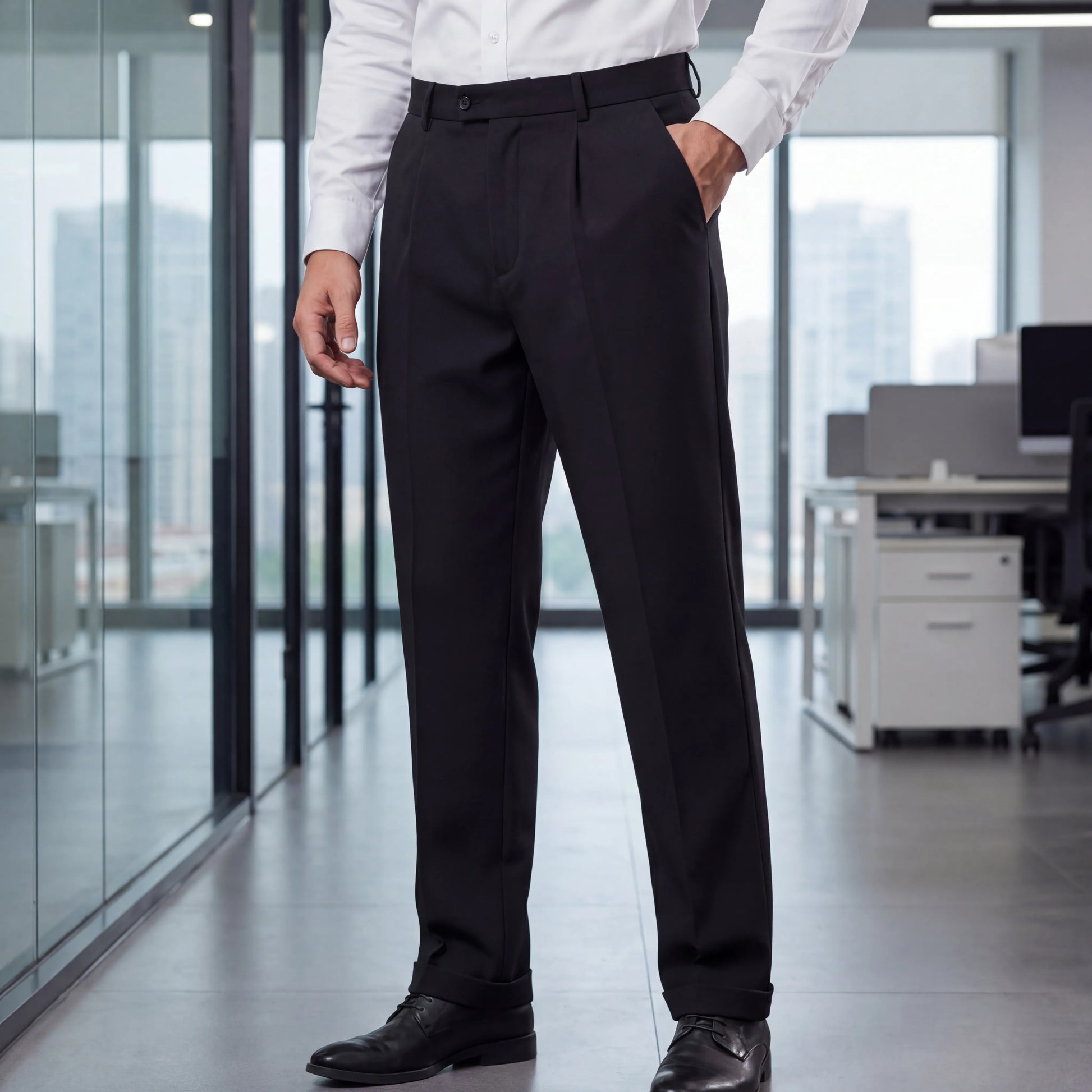 Formalux - Tailored Pleated Dress Trousers