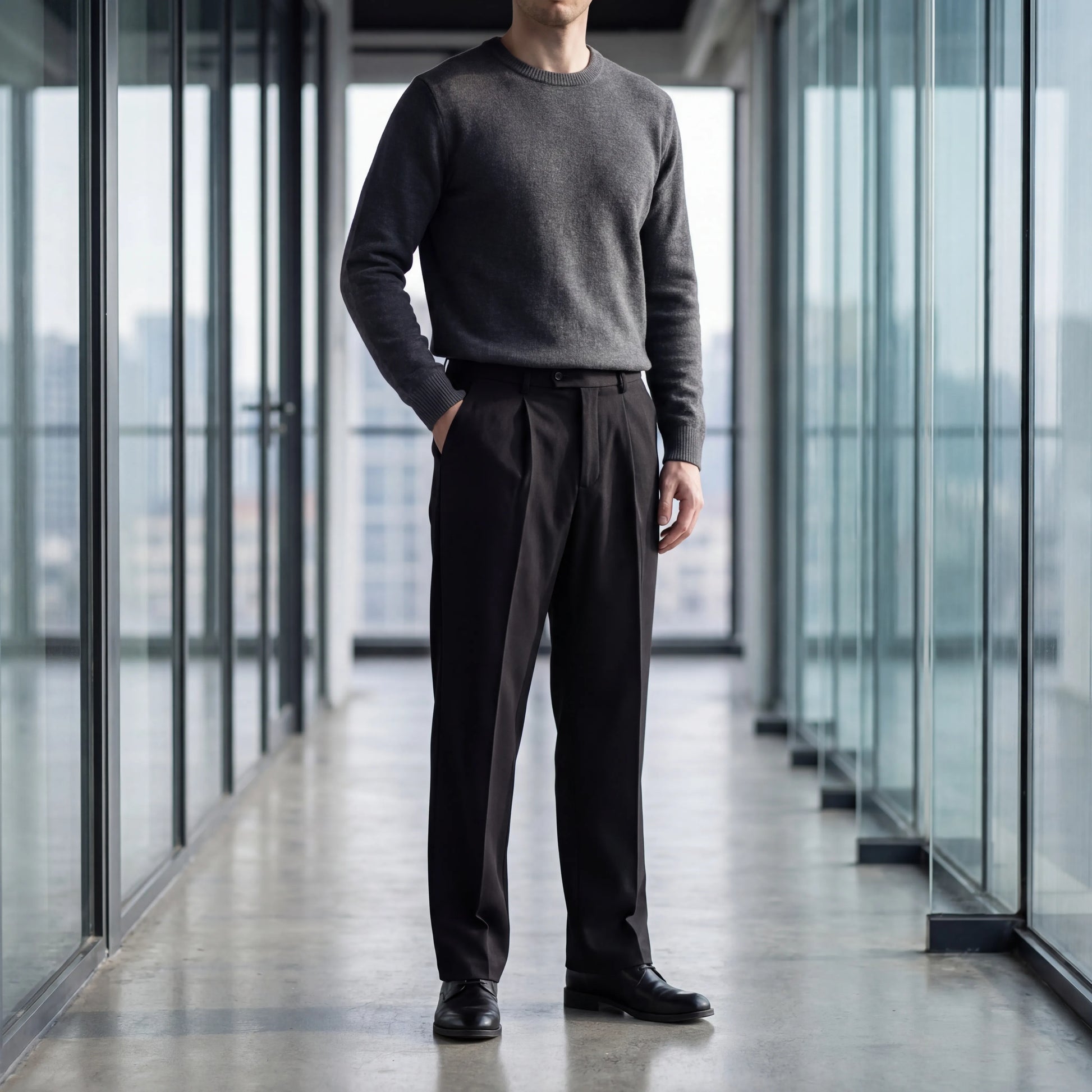 Formalux - Tailored Pleated Dress Trousers