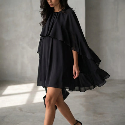 Frillova - Ruffle Sleeve Mini Bodycon Dress