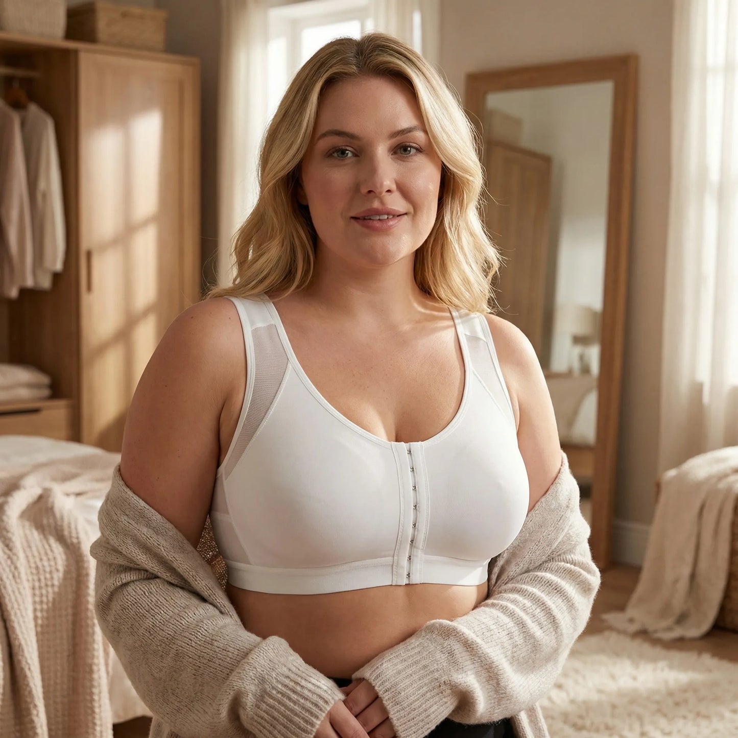 Frontelle | Wire-Free Front-Closure Bralette Vest