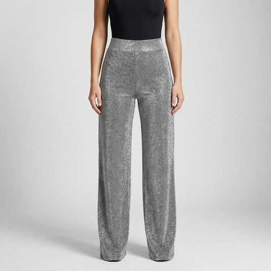 Glamrix | High-Waist Sequin Wide-Leg Trousers