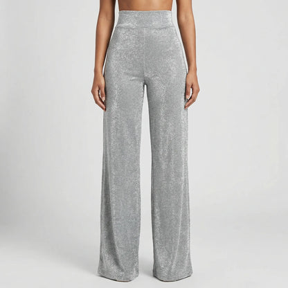 Glamrix | High-Waist Sequin Wide-Leg Trousers