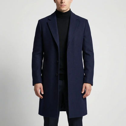 Greyfeld - Long Single-Breasted Tailored Overcoat