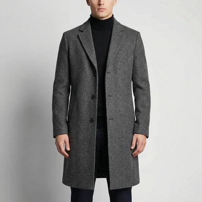 Greyfeld - Long Single-Breasted Tailored Overcoat