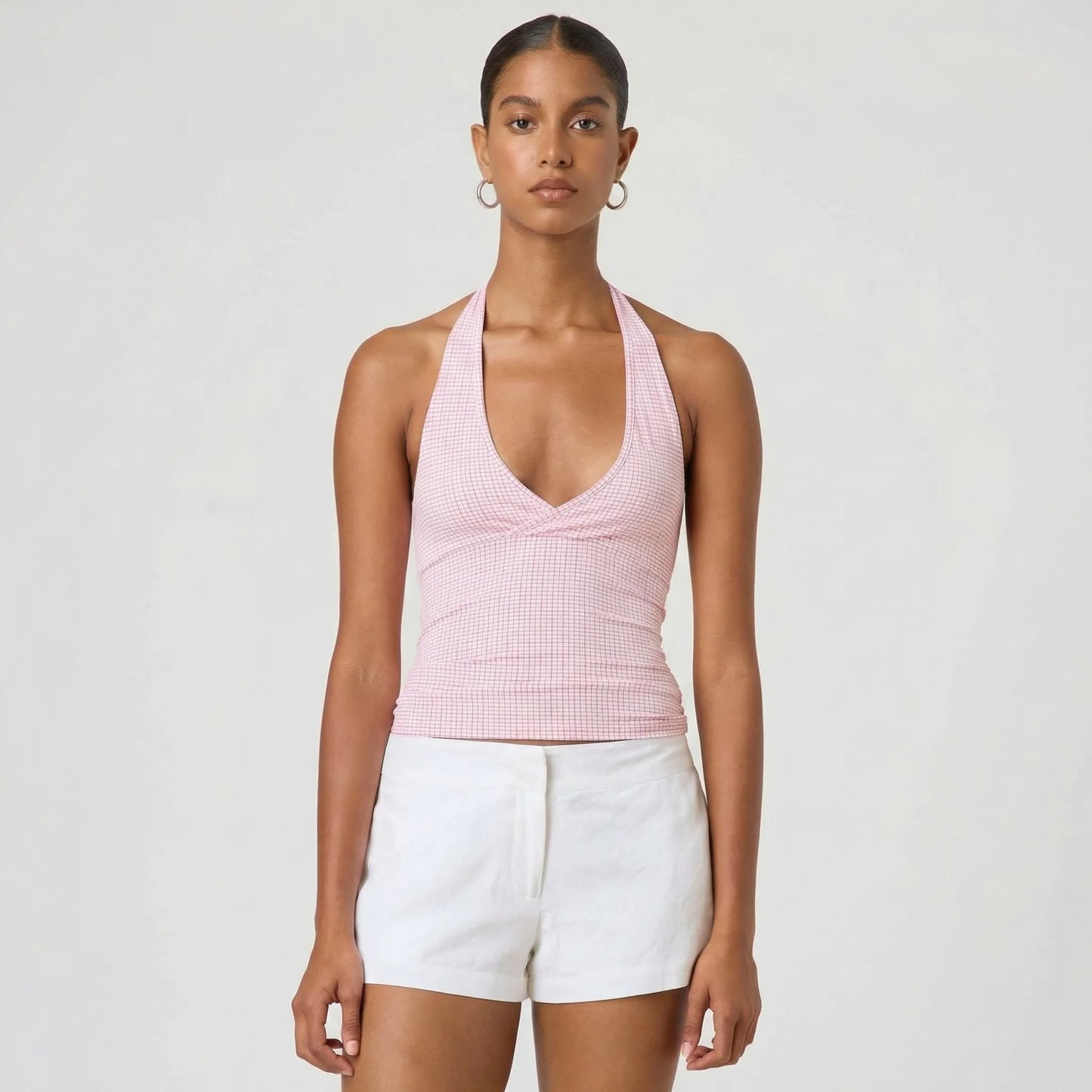 Haltriva | Slim Fit Halter Neck Top