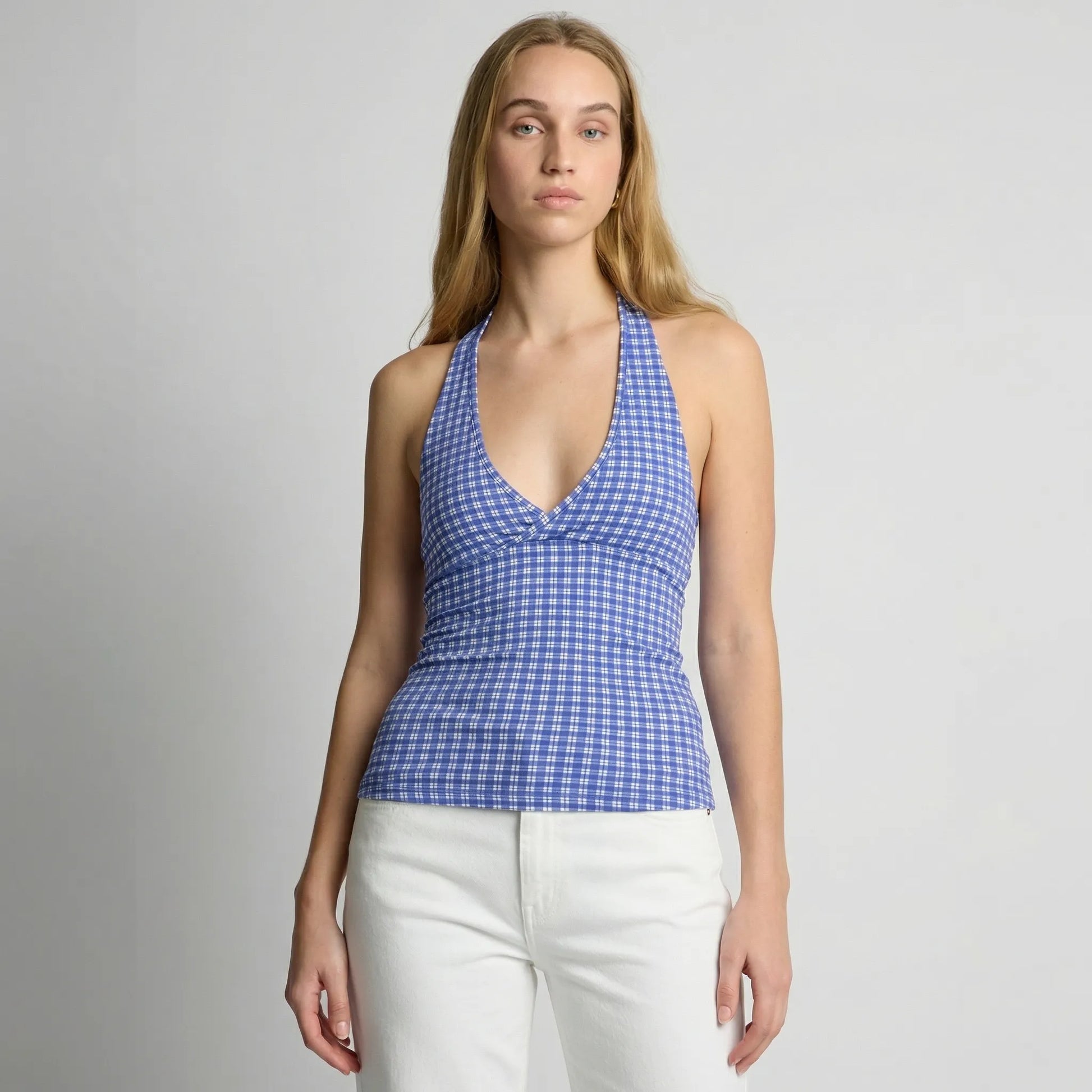 Haltriva | Slim Fit Halter Neck Top