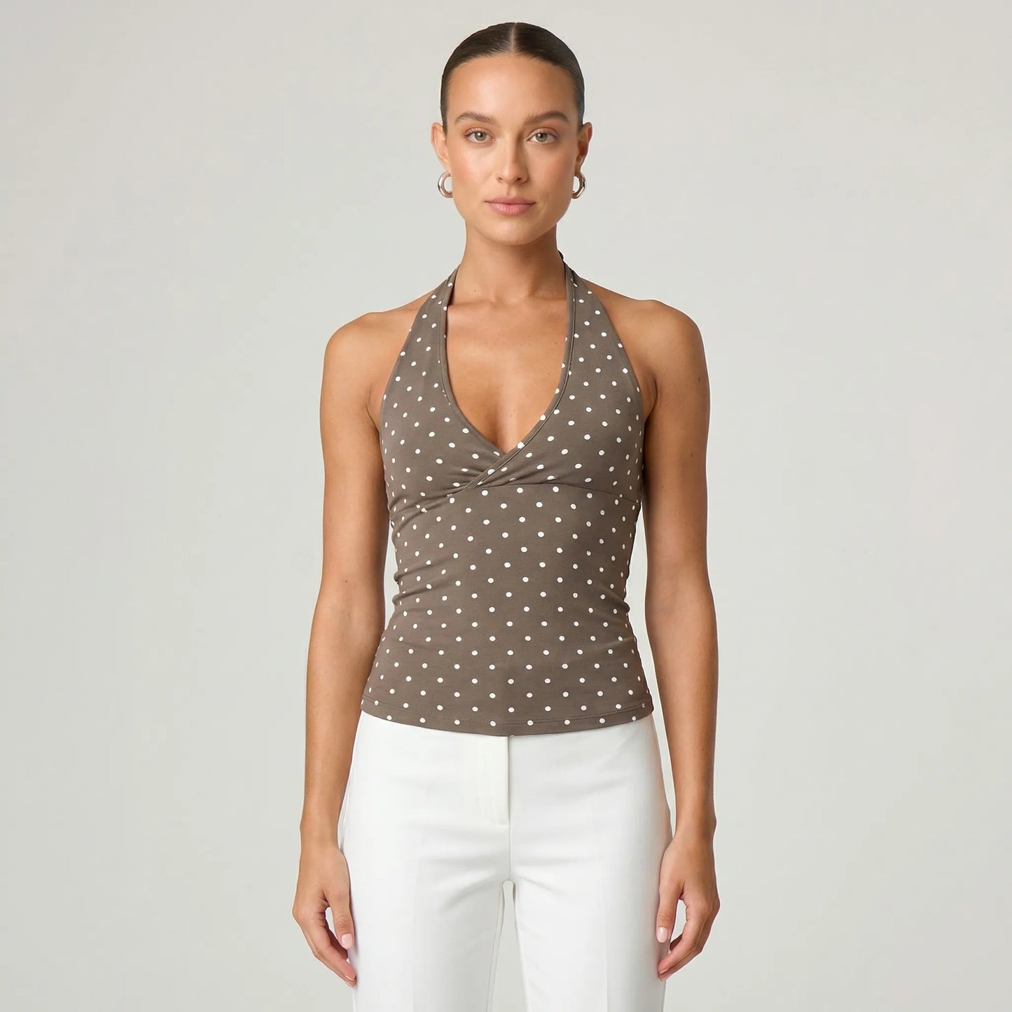 Haltriva | Slim Fit Halter Neck Top