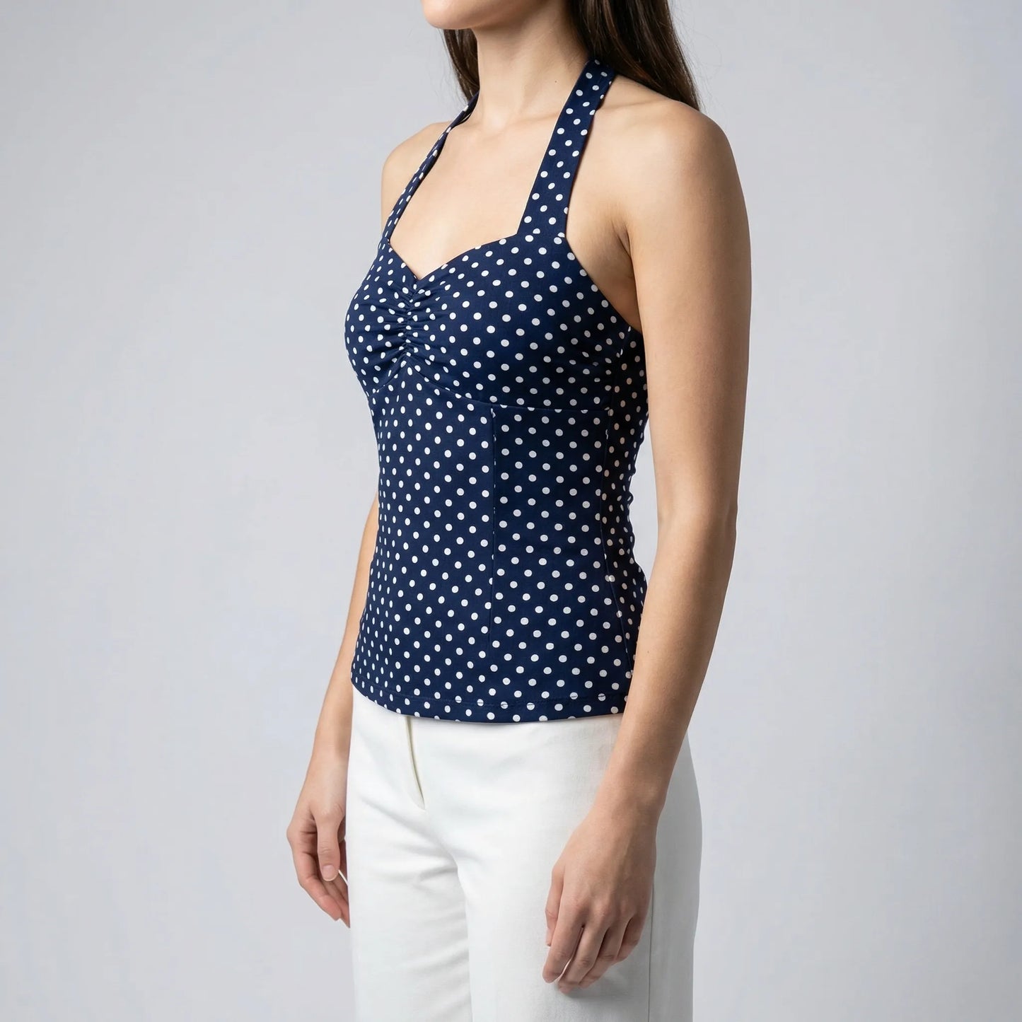 Haltriva | Slim Fit Halter Neck Top