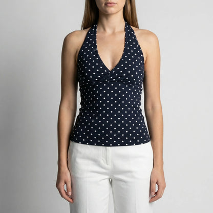 Haltriva | Slim Fit Halter Neck Top