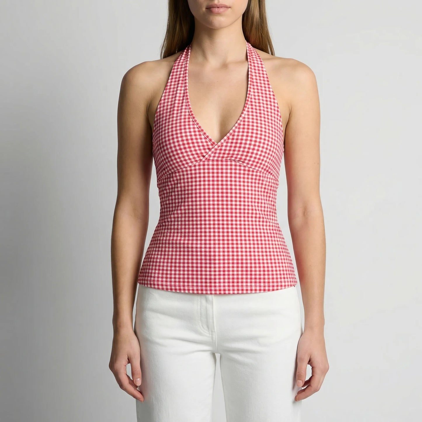 Haltriva | Slim Fit Halter Neck Top
