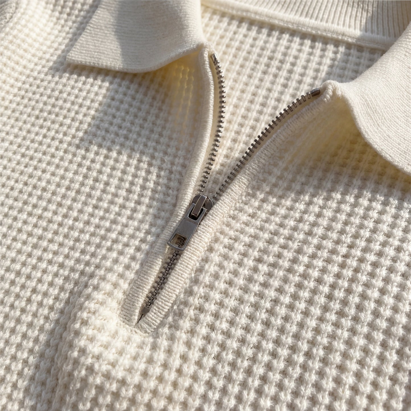 Halvrix - Half-Zip Collared Knit Sweater