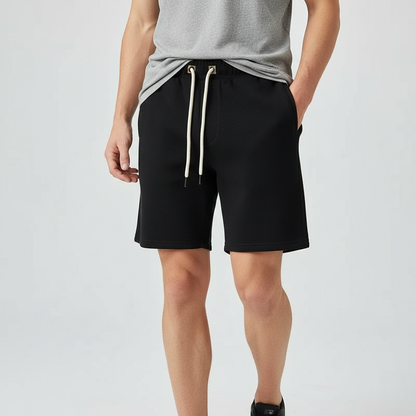 Harlan Men's Drawstring Shorts | Breathable Knit Activewear
