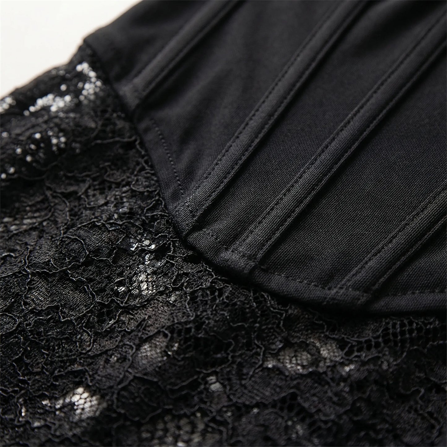 Lacoria - Strapless Lace Ankle-Length Gown