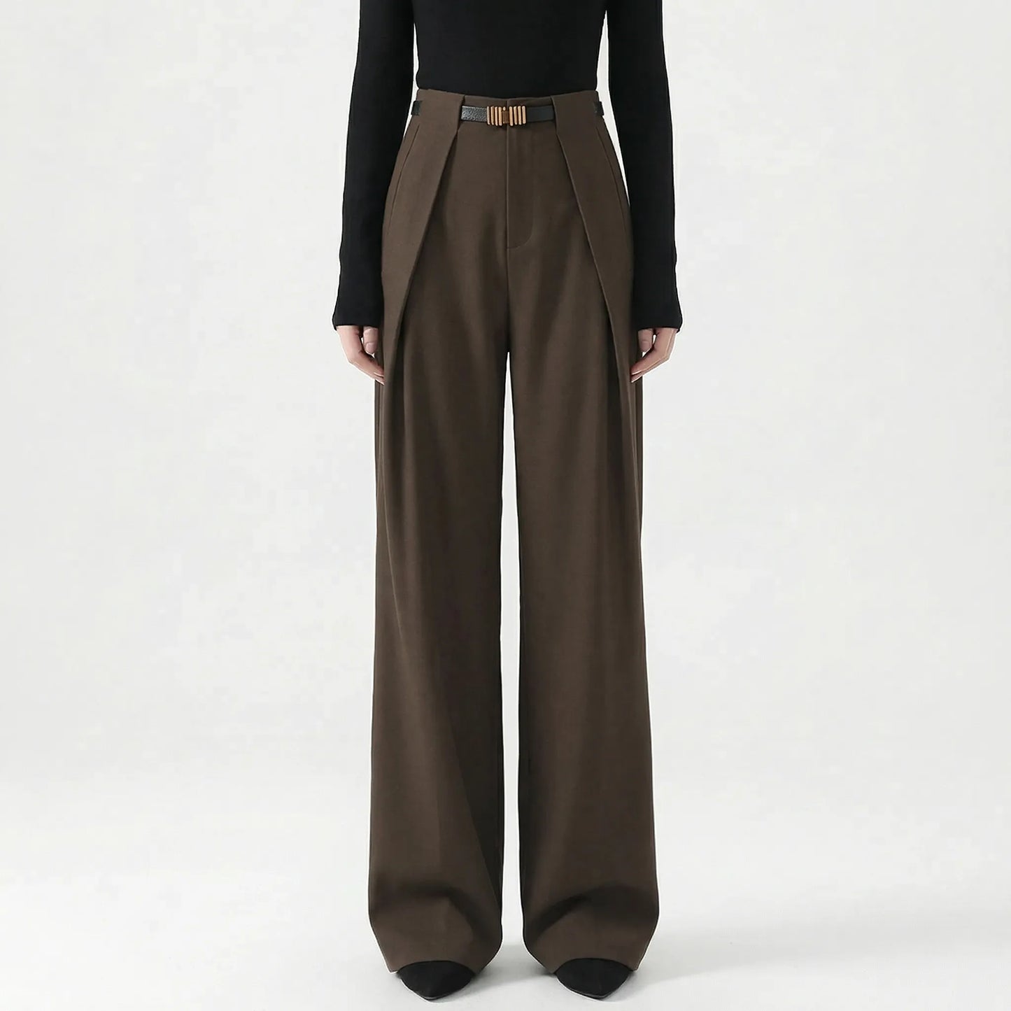 Linova | High-Waist Wide-Leg Tailored Trousers