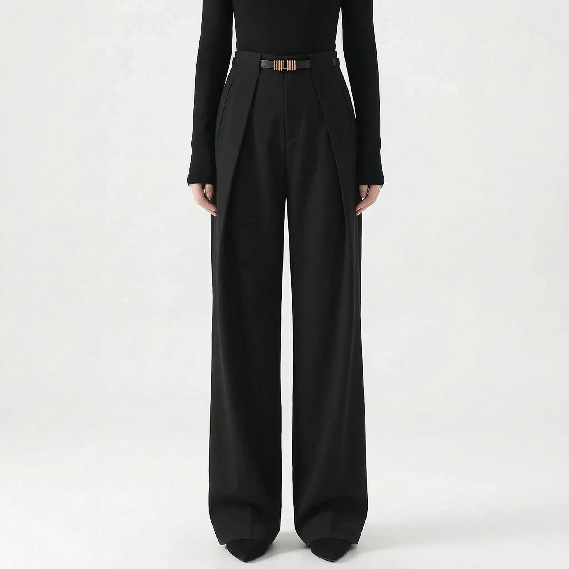 Linova | High-Waist Wide-Leg Tailored Trousers