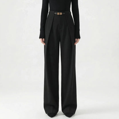 Linova | High-Waist Wide-Leg Tailored Trousers