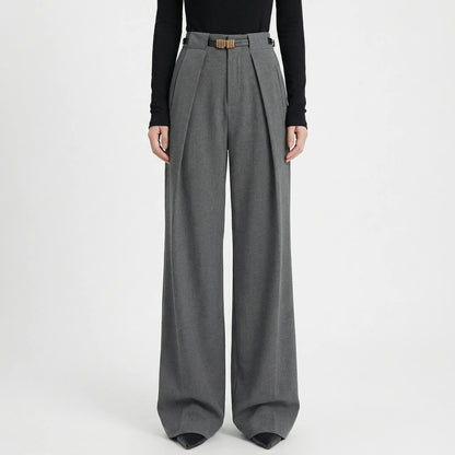 Linova | High-Waist Wide-Leg Tailored Trousers