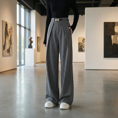 Linova | High-Waist Wide-Leg Tailored Trousers