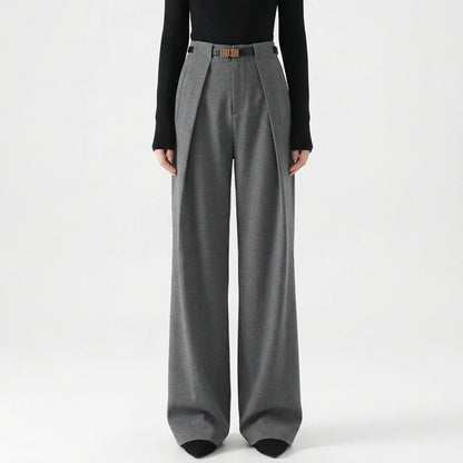 Linova | High-Waist Wide-Leg Tailored Trousers
