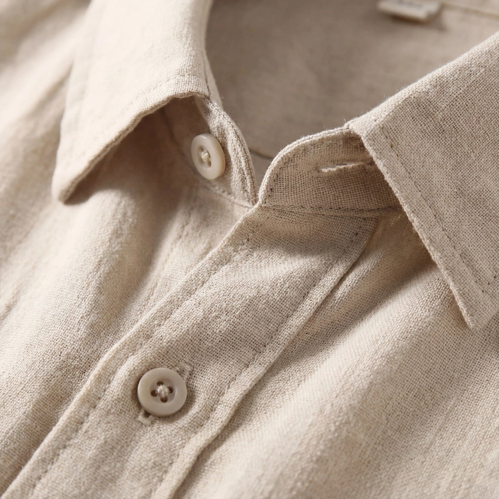 Linovu - Relaxed-Fit Long-Sleeve Button-Front Shirt