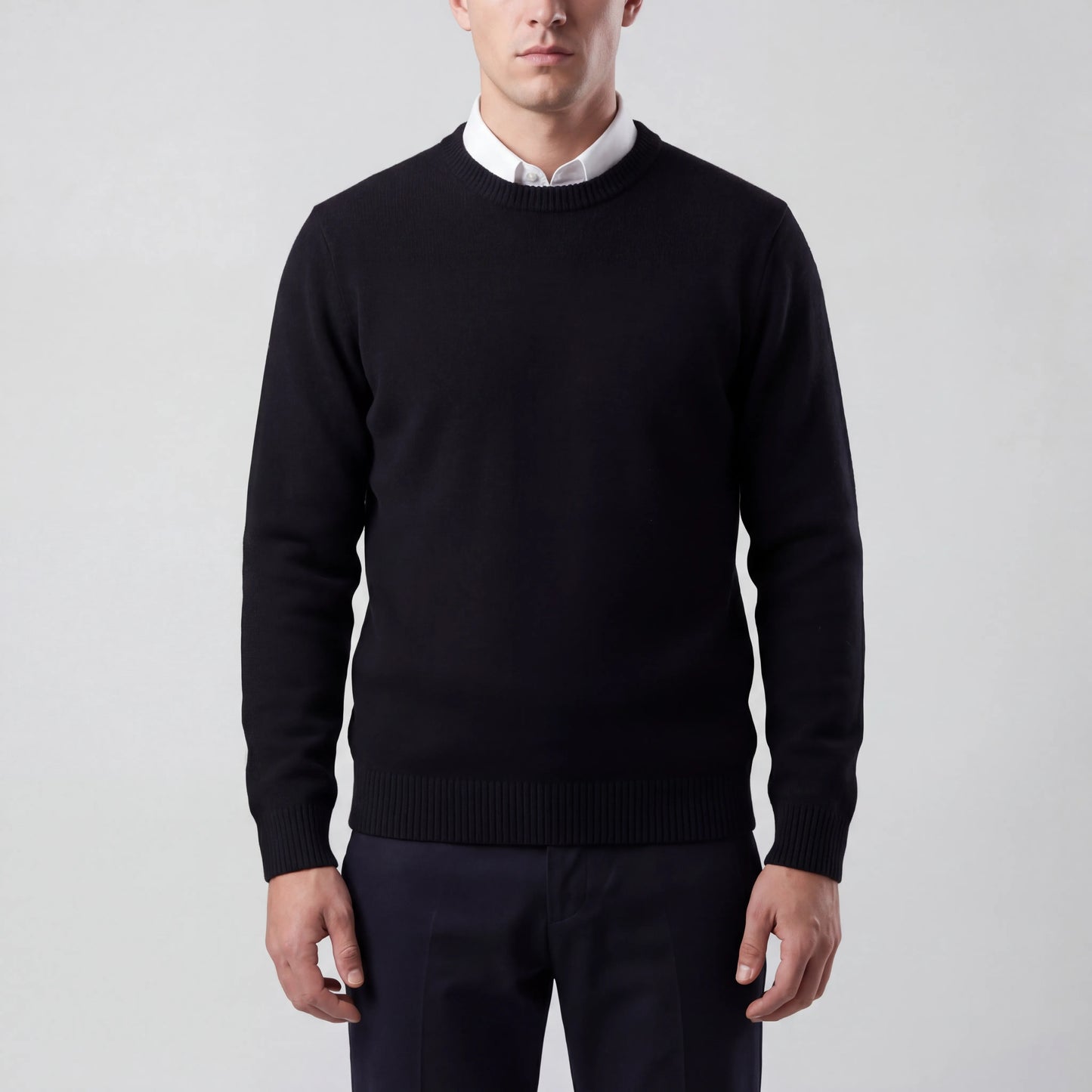 Littoraux - Classic Crew Neck Knit Sweater