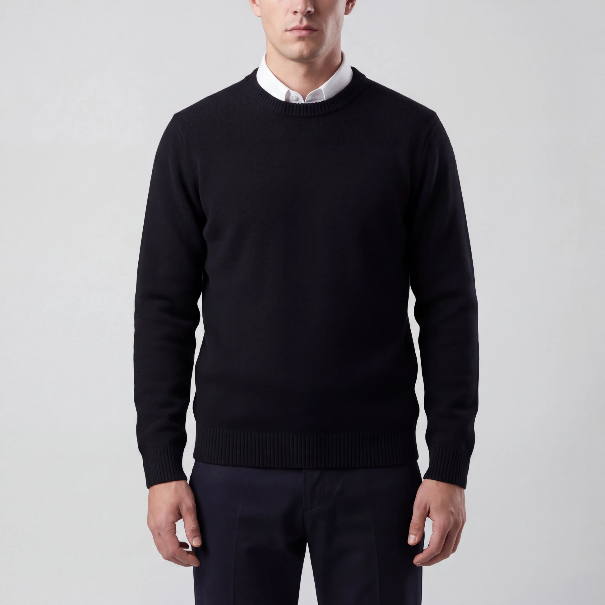 Littoraux - Classic Crew Neck Knit Sweater