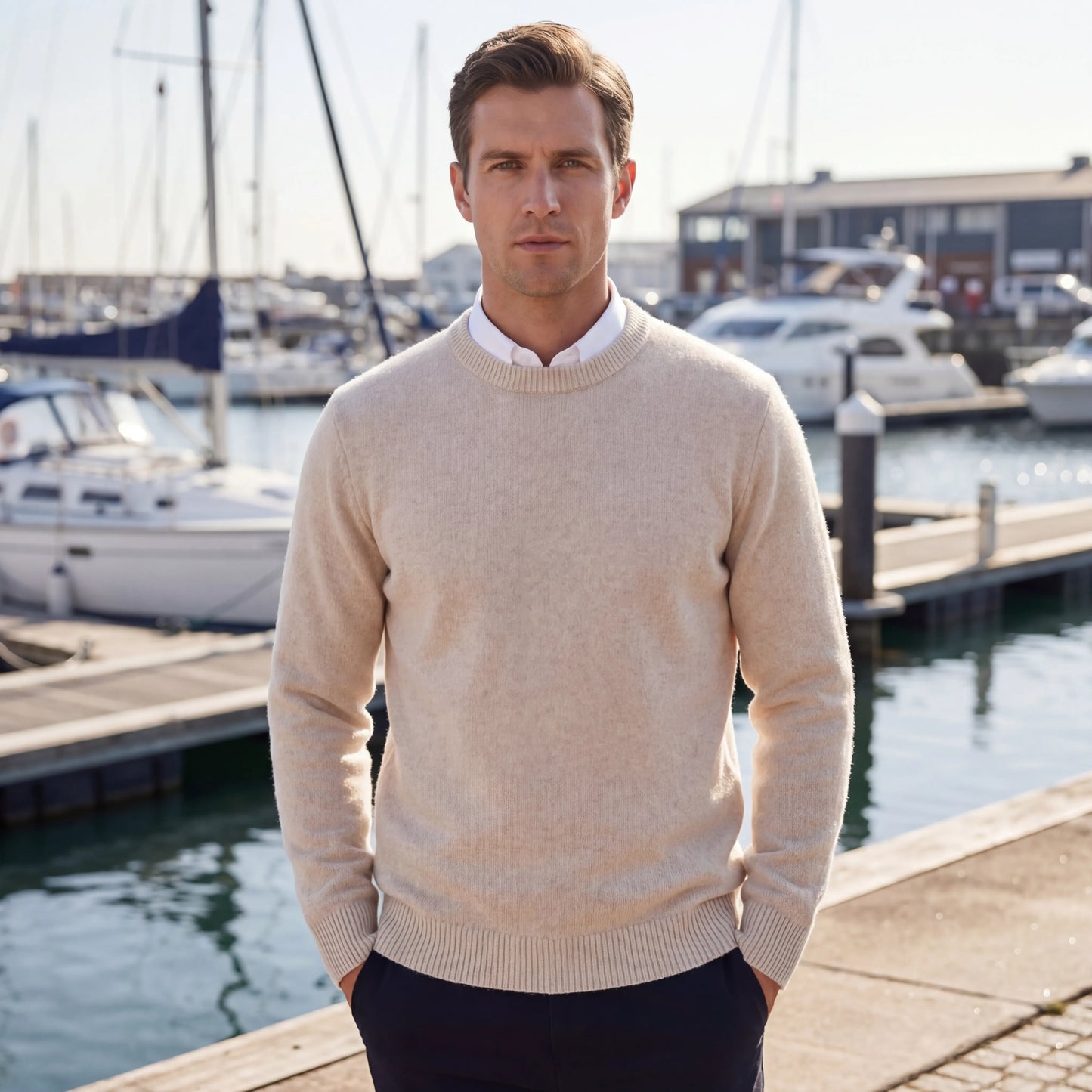 Littoraux - Classic Crew Neck Knit Sweater