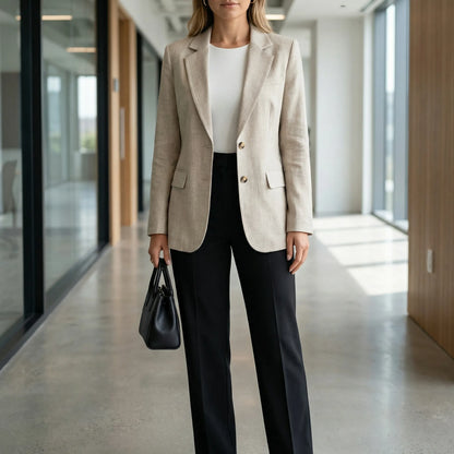 Lourette | Loose Fit Lapel Collar Blazer