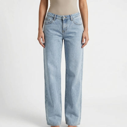 Lowright | Low-Rise Wide-Leg Denim Jeans