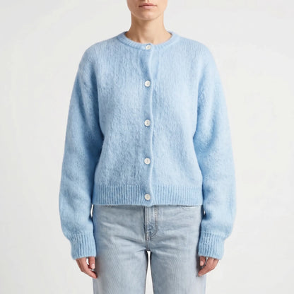 Lumielle | Slim Fit Full-Button Knit Cardigan