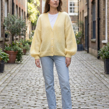 Lumielle | Slim Fit Full-Button Knit Cardigan