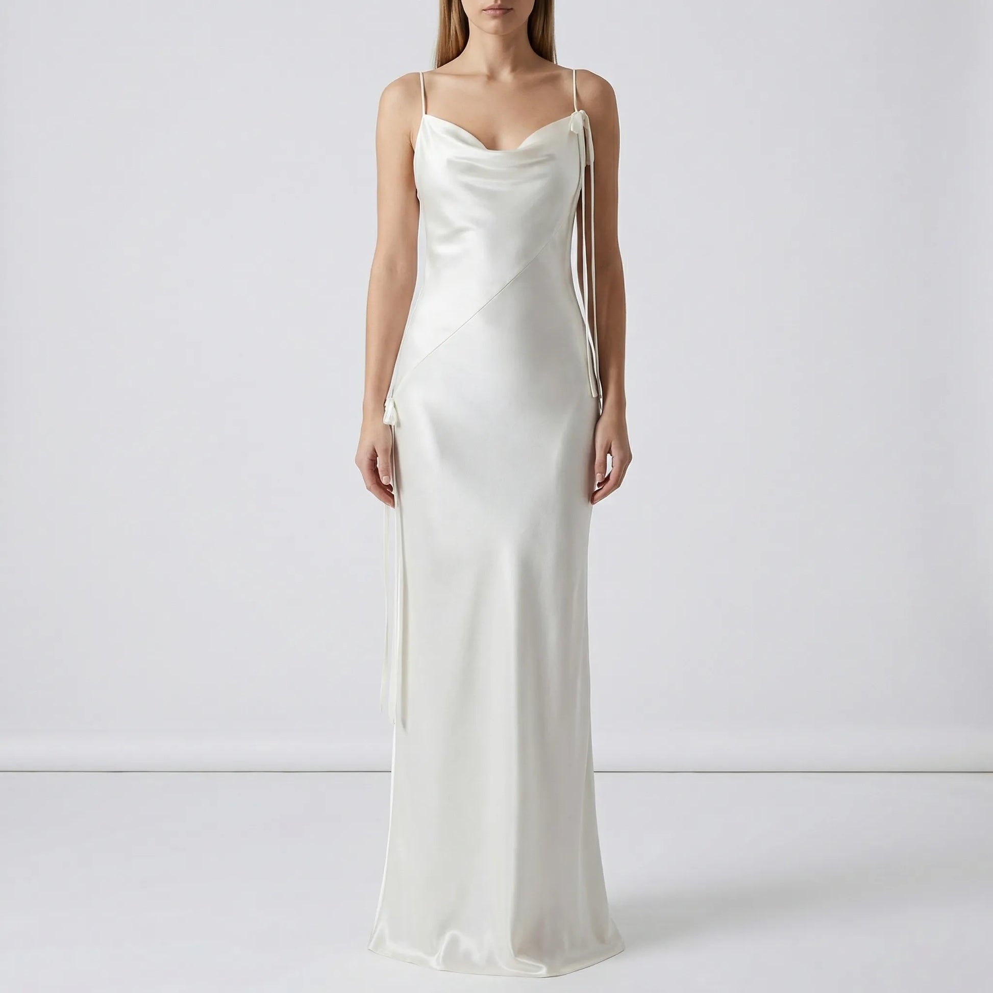 Lumivre - Backless Maxi Slip Dress