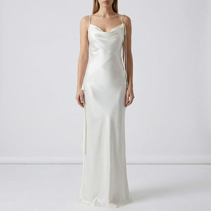 Lumivre - Backless Maxi Slip Dress