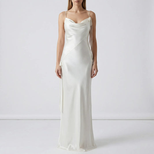 Lumivre - Backless Maxi Slip Dress