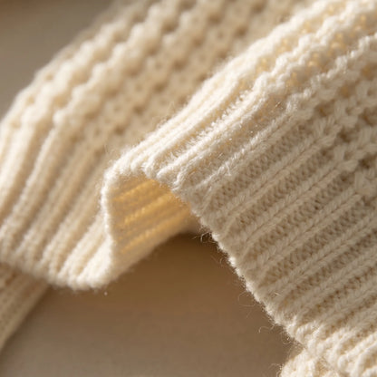 Lumvette | Cropped Zip-Up Knit Cardigan