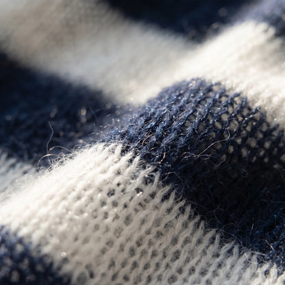 Marivelle | Loose Fit Open-Front Striped Cardigan