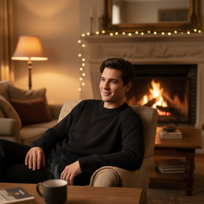 Men's Soft Cotton Sweater | Timeless Classic Design