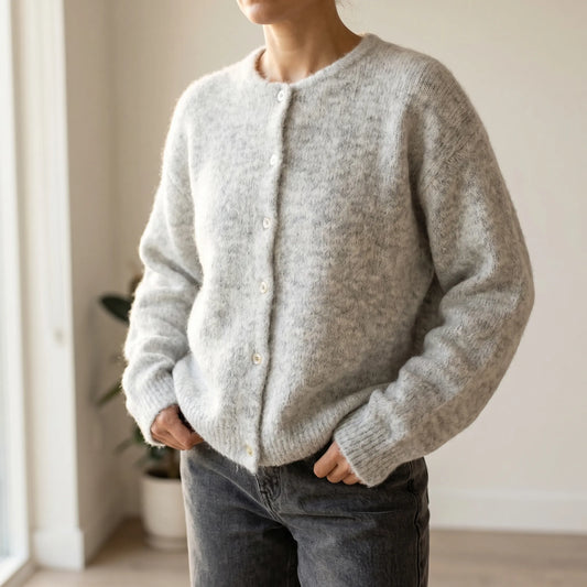 Merlova | Slim Fit Button-Front Knit Cardigan