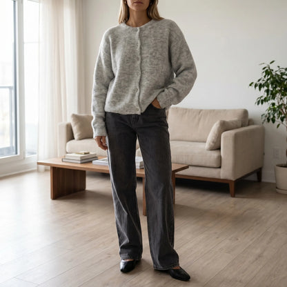 Merlova | Slim Fit Button-Front Knit Cardigan