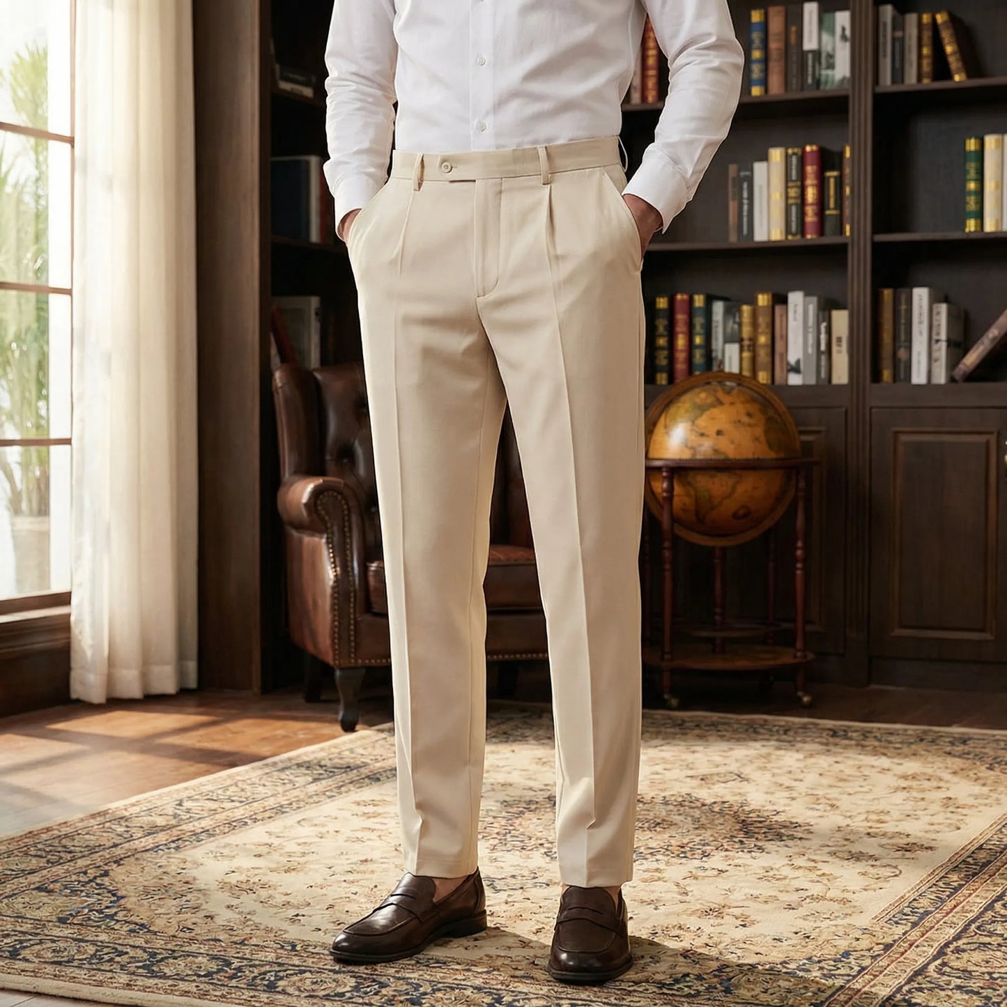 Milanero - Tailored Slim Fit Dress Pants