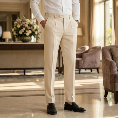 Milanero - Tailored Slim Fit Dress Pants