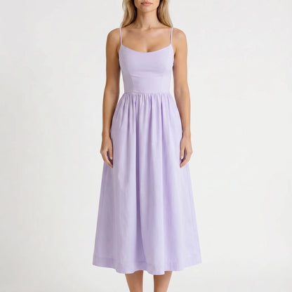 Milavé | Structured Bodice A-Line Midi Dress