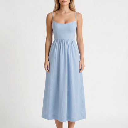 Milavé | Structured Bodice A-Line Midi Dress
