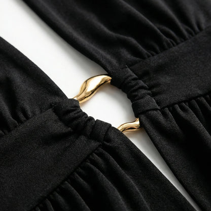 Neckara | Deep V-Neck Halter Bodysuit Top